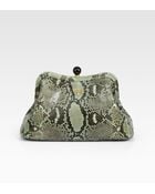 Prada Python Clutch - Lyst