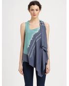 Donna Karan New York Sleeveless Stretch Silk Top - Lyst