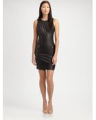 MICHAEL Michael Kors Leather Dress - Lyst