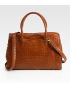 Nancy Gonzalez Crocskin Top Handle Bag - Lyst