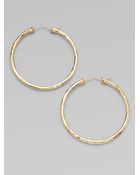 Roberto Coin 18k Yellow Gold Hoop Earrings2188 - Lyst