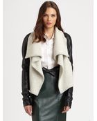Sachin & Babi Lucrene Leather Wool Jacket - Lyst