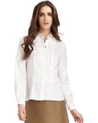 Cacharel Ruffle Blouse - Lyst