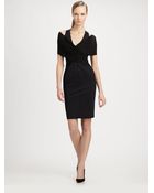 Donna Karan New York Jersey Cold Shoulder Dress - Lyst