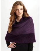 Eileen Fisher Mohairtrimmed Wool Infinity Wrap - Lyst