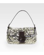 Fendi Baguette Bead Sequin Shoulder Bag - Lyst