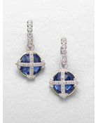 Jude Frances Semiprecious Multistone Earring Charmdark Blue - Lyst