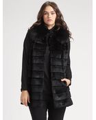 Lafayette 148 New York, Salon Z Razored Rabbit Fur Vest - Lyst