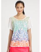 Milly Stella Sequin Tee - Lyst