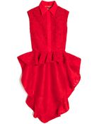 Giambattista Valli Lace Peplum Top - Lyst