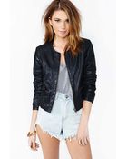 Nasty Gal Dark Rider Leather Jacket - Lyst