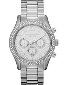 Michael Kors Midsize Layton Chronograph Glitz Watch - Lyst