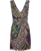 Matthew Williamson Printed Silk-Chiffon Dress - Lyst