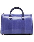 Victoria Beckham Victoria Watersnake Mini Tote in Purple - Lyst
