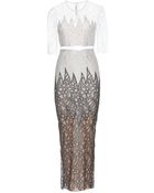 Alessandra Rich Floor Length Lace Gown - Lyst