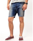 Mink Pink Asos Denim Shorts in Slim Fit - Lyst