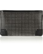 Christian Louboutin Loubiposh Spiked Leather Clutch - Lyst