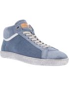 Santoni Hi-Top Trainer - Lyst