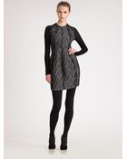 Donna Karan New York Zipfront Cardigan Dress - Lyst