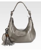 Gucci Techno Horsebit Cellarius Metallic Medium Hobo - Lyst