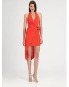 Halston Heritage Layered Matte Jersey Dress - Lyst