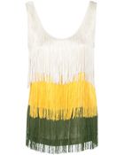 Jucca Tri-Colour Fringe Top - Lyst