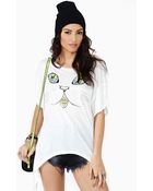 Nasty Gal Here Kitty Tee - Lyst