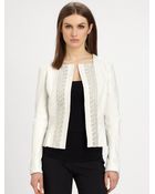 Raoul Leather Peplum Jacket - Lyst