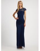Tadashi Shoji Beaded Gown - Lyst