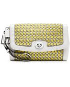 Coach Legacy Caning Large Flap Clutch - Lyst