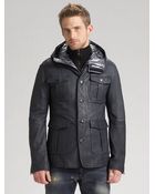Dolce & Gabbana Leather Military Jacket - Lyst