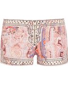 Isabel Marant Jayson Studded Stretch Denim Shorts - Lyst