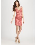 Nicole Miller Metallic Dress - Lyst