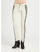 Rag & Bone Split Skinny Jeans - Lyst