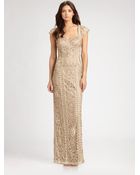 Sue Wong Embroidered Gown - Lyst