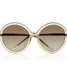 Marni Roundframe Acetate Sunglasses - Lyst