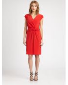Josie Natori Twisted Jersey Dress - Lyst