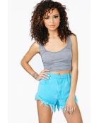 Nasty Gal Sweet Tart Cutoff Shorts - Lyst