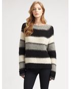 Alice + Olivia Striped Alpaca Sweater - Lyst
