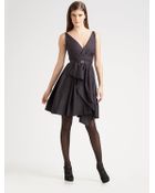 Donna Karan New York Taffeta Party Dress - Lyst