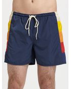 Gant Rugger Patch Panel Swim Trunks - Lyst