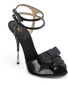 Giuseppe Zanotti Bow High Heel Sandals - Lyst