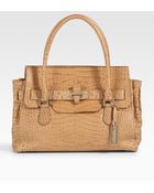 Michael Kors Gia Large Leather Top Handle Bag - Lyst