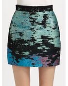 Proenza Schouler Tweed Mini Skirt - Lyst