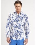 Robert Graham Sveti Printed Cotton Shirt - Lyst