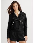 Acne Studios Rita Leather Biker Jacket - Lyst