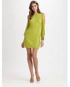 Aidan Mattox Embellished Silk Dress - Lyst