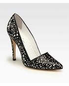 Alice + Olivia Dina Patent Leather Cutout Pumps - Lyst