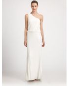 Laundry By Shelli Segal Sequined Oneshoulder Gown - Lyst