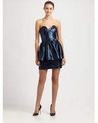 Milly Bree Peplum Dress - Lyst